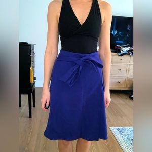 Blue Ann Taylor Knee Length Skirt